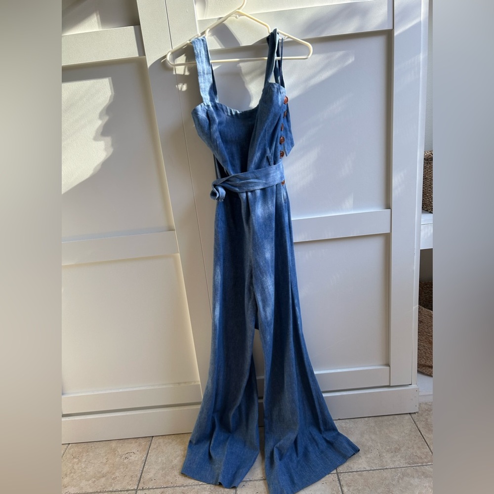 Anthropology Halter Jumpsuit